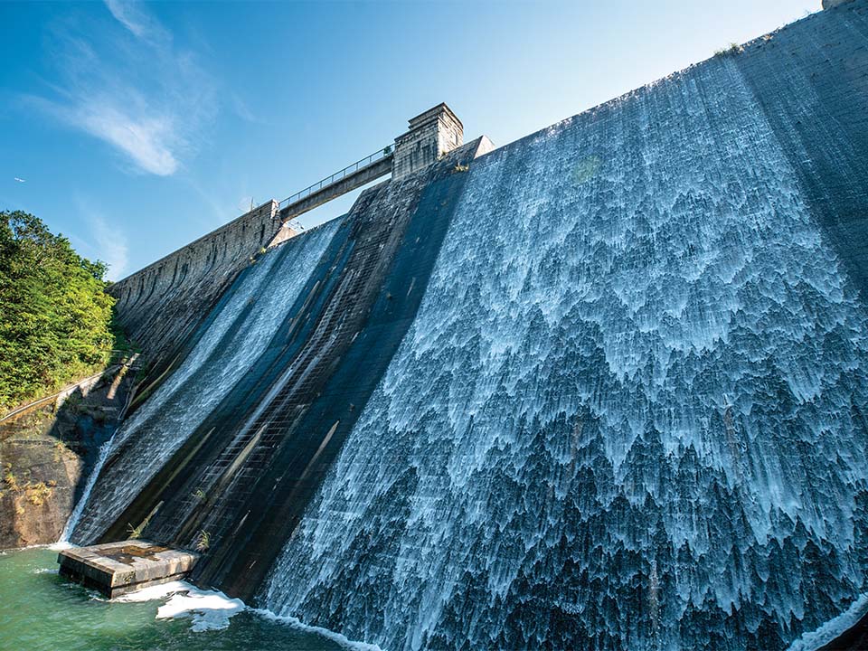 大潭中水塘水坝4