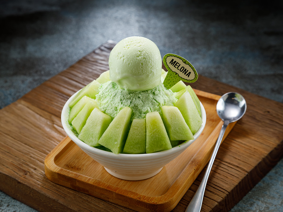 Nun Desserts Cafe的蜜瓜雪奶造型吸引，而且层次口感丰富。
