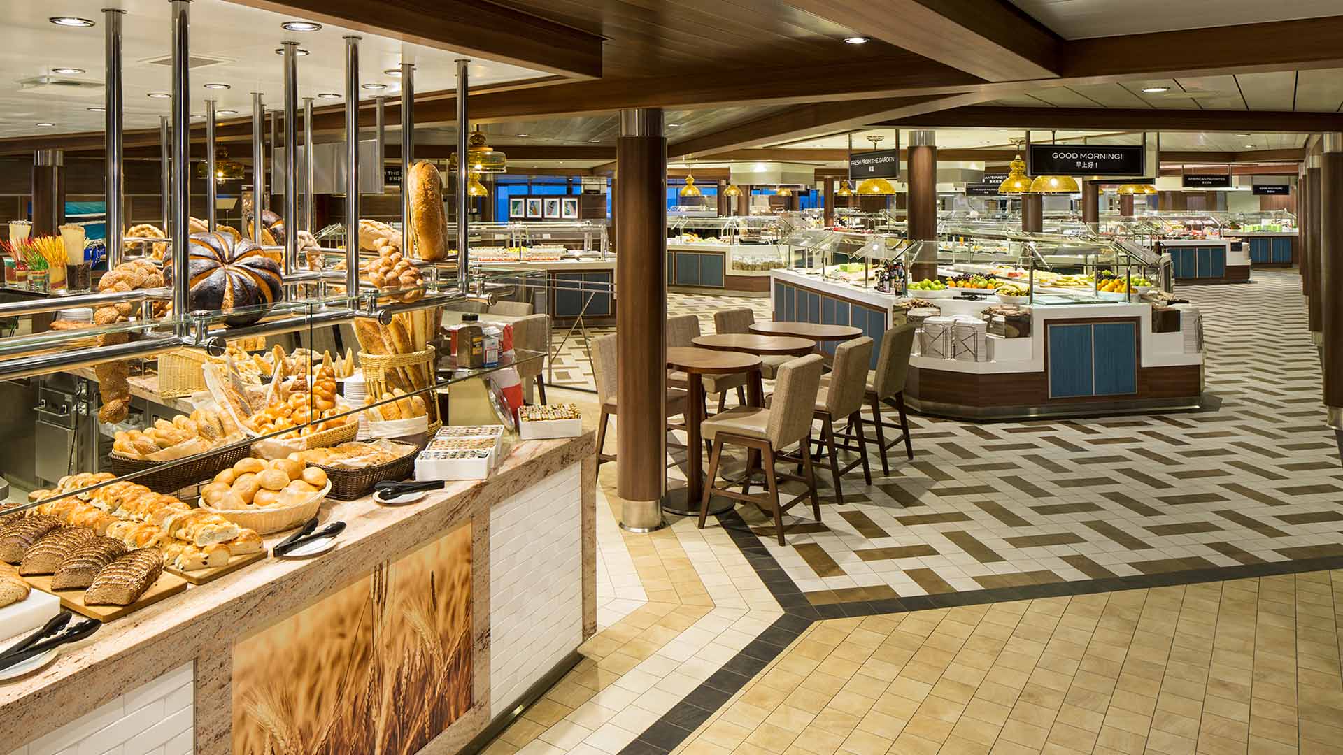 皇家加勒比国际游轮船上的餐厅