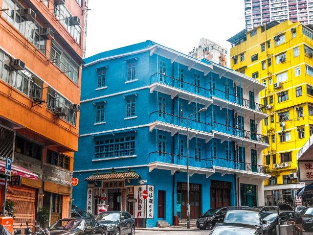 湾仔的彩色唐楼