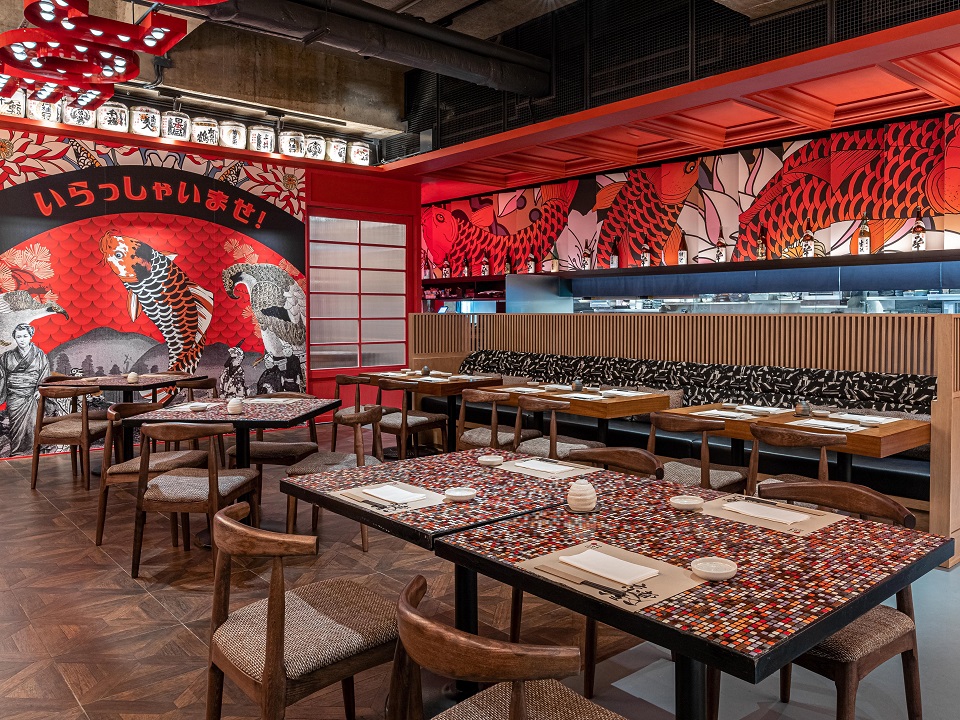 Kyoto Joe的居酒屋裝潢。
