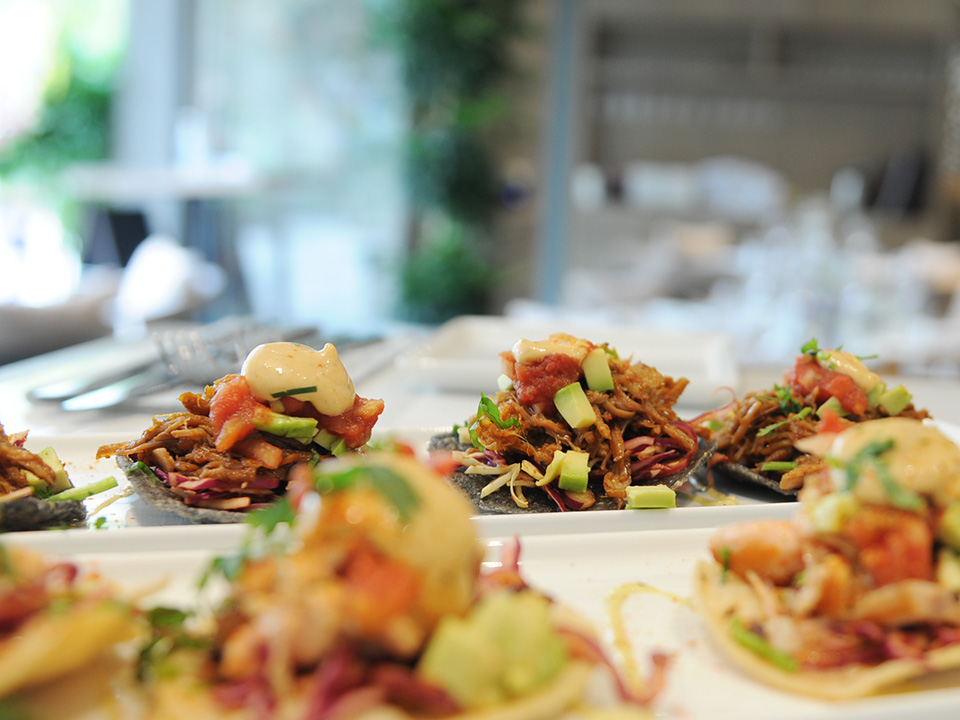 Oolaa的猪肉玉米饼美味可口。