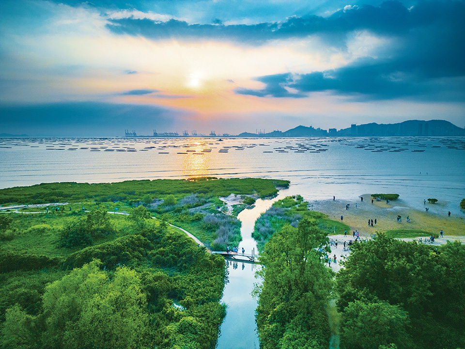 上白泥的黄昏（广角）