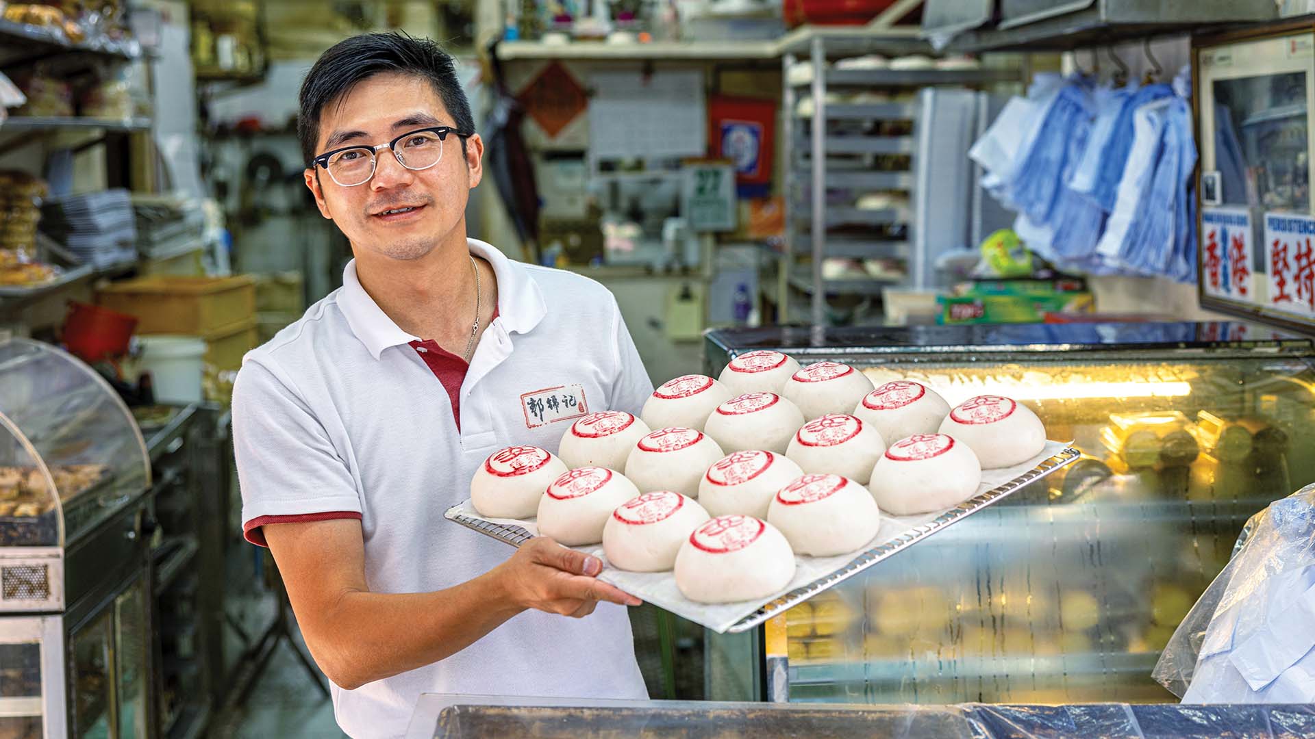 長洲平安包餅店老闆郭宇鈿 Martin)