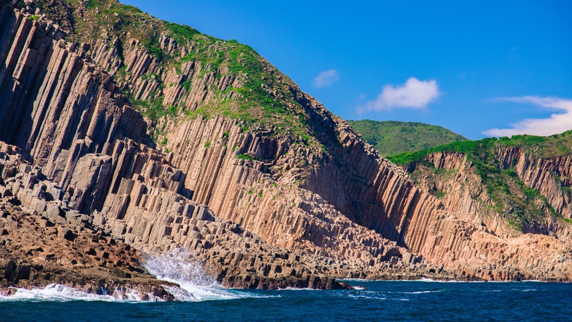 香港联合国教科文组织世界地质公园的岩石奇景