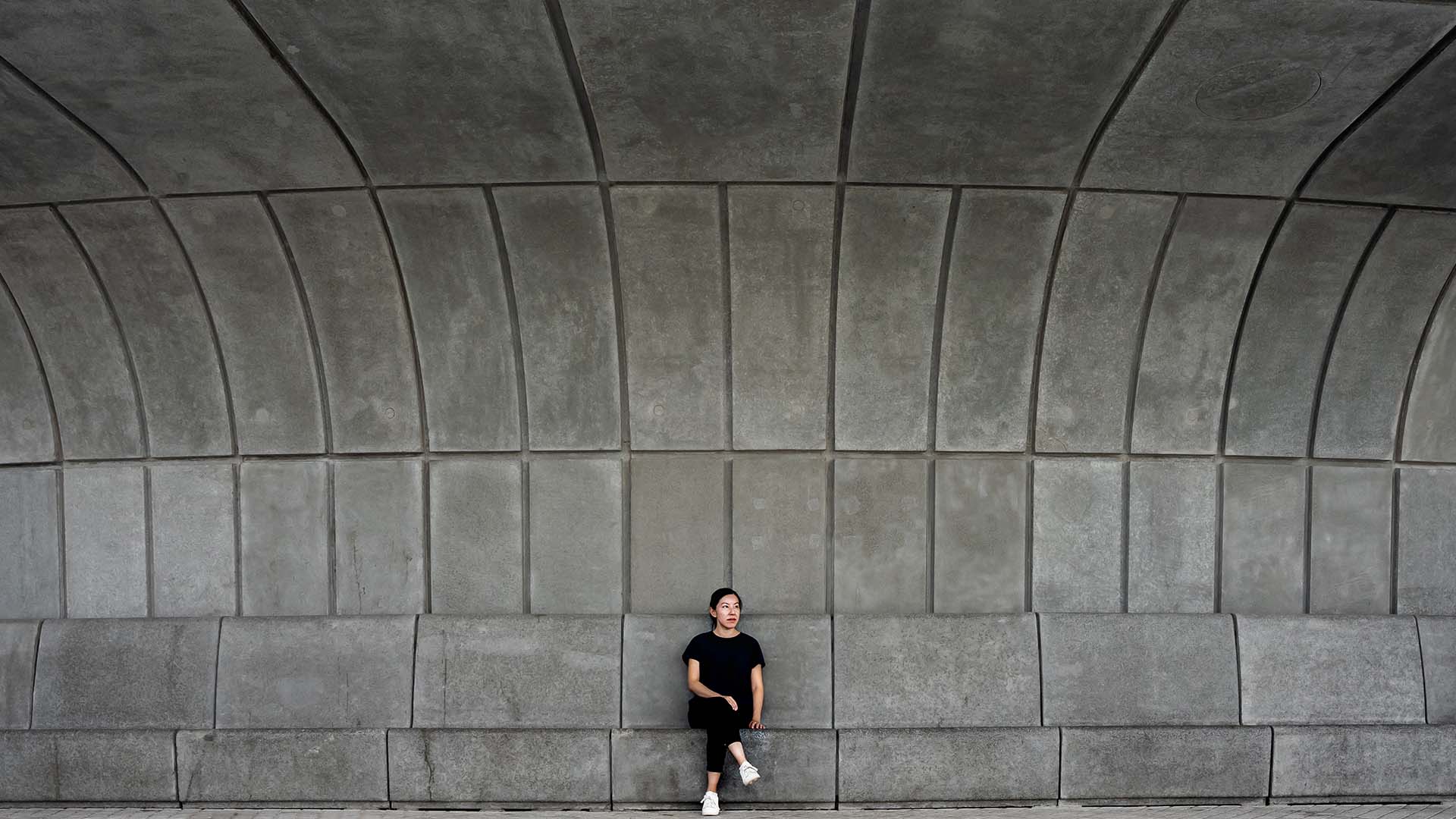 丁慧中在西九文化区